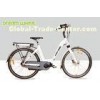 White 36V 250W Electric Lady City Bike 700C Aluminum Frame Middle Motor