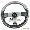 Black drifting steering wheel with pvc