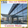 glass curtain wall spider facade / glass clamp curtain wall / glass curtain wall and panel curtain w