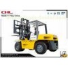 7.0T Diesel high reach forklift Truck with lifting height 3M CE , three wheel forklift