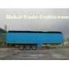 Air suspension 3 Axle Open Van Semi Trailer, Soft-Top Van Truck With Heavy Loading Mass