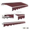 economic outdoor folding arm manual retractable awning