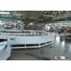big steel turning belt conveyor system for flooring making
