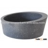 Arched Ellipse Vessel Sink - Honed Black Basalt