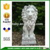 Large fiberglass marble lion animal statues