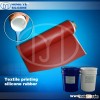 Silicone rubber for coating textile