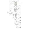 excavator engine piston 6152-32-2510, pc400-7 parts engine piston