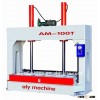 AM-100T plywood cold press machine from manufacturer with best price, press PVC, veneer on the doors