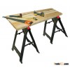 350LB. capacity PP plastic folding sawhorse saw horse