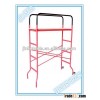 2meters adjustable folding powder coating iron builder scaffolding with 2 wheel