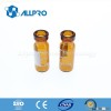 11mm amber Crimp Top Sample Vial with Writing Patch