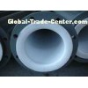 Anti-Corrosion PTFE Teflon Tube / Red PTFE Teflon Lining Pipes For Power Plant