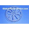 145mm PP / PVC Teller Rosette Ring , Heat Resistant Plastic Random Packing