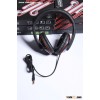 Fashionable black stereo computer headphones