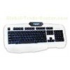 Professional ergonomic multi color gaming keyboard , illuminated wired keyboard backlit