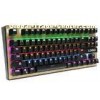 Human Ergonomic design compact gaming keyboard / green or red backlit gaming keyboard