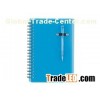 Spiral bound notebook with ballpoint pen