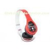 Red Tri - fold Over The Head Bluetooth Headphones with APT-X for PC , Cell Phone