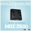 rechargeable laptop battery  DELL 2600