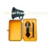 Yellow Remote Control Weatherproof Telephone With Loudspeaker For Outdoor