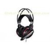 Cool Backlight White & Black Stereo Gaming Headphone , gaming microphone headset for pc