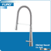 Brass chrome pull out kitchen faucet