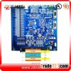 Blue soldermask 52um copper 4Layer board with Assembly service