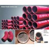 Abrasion resistant ceramic lined pipe
