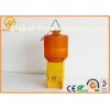 Single Battery Yellow Flashing LED Traffic Warning Lights 500M Visible Distance