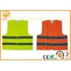 High Visibility Polyester Reflective Safety Vests FluorescentOrange / Yellow