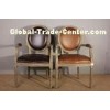 Red green blue fabric sturdy dining room chairs with double - doweled frame
