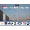 Park Lighting 10M Single Arm Galvanized Steel Pole Q345 Material