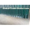 Clear Laminated Safety Glass Railing With Polished Edge , High Impact-Resistant