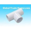 Socket Sanitary 1 1/2 Plastic Slip PVC Tee Fittings , 3 Way Pipe Connector