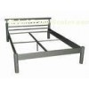 Silver Bedroom Full Size Metal Beds , 1.2 mm Iron Double Size Bed Frame