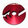 Precision Machined Parts with  Red Anodizing