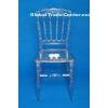 Modern Armless Carbonate Resin Napoleon Chair / Clear Waterproof Resin Acrylic Chair