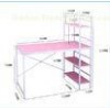 Simple Free Standing Display Rack , Salable Computer Table With Bookshelf DX-432B