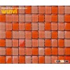 Orange ahd Red  Crystal Glass Mosaic Tile For Swimming Pool Mosaic Tile/Bathroom Wall Mosaic Tile