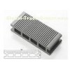 Grey Hollow Wood Plastic Composite Decking Anti-Corrosive Wood Plastic Board