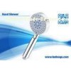 ABS Plastic Rain Straight adjustable Handheld Shower Head With Chrome