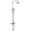 Rotated Handle Brass Bath Shower Mixer Faucet / Taps With Automatic Mix Cartridge