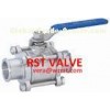3PC Hoop Type/Clamped End Ball Valve, stainless steel/WCB, 1000WOG