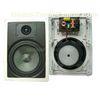 8" coaxial home theatre in wall speakers 40w wall hanging speaker