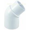 45 2" Street X 2" Slip Ell Plastic Pipe Connectors PVC Plumbing Fittings
