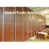 Fabric Wooden Free Standing MDF Partition Wall  For Banquet Hall