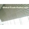 decorative Aluminum exterior Sun Shade System Rhombus Louver wall panel , Powder coating
