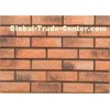 Solid exterior veneer brick wall wear resistance for house building design