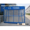 Blue Construction Hoist Parts Building Lifter Single Elevator Cage 2000kg Load Capacity