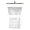 12" - 20" Square Stainless Steel Rain Shower Faucet Accessories , Chrome Plated